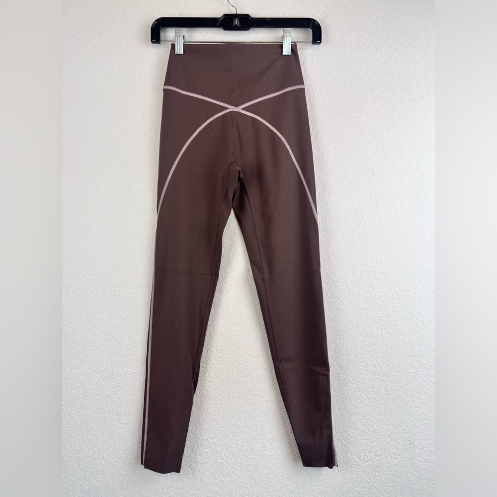 Aerie Offline Goals 7/8 High Rise Brown and Pink Leggings Size Small